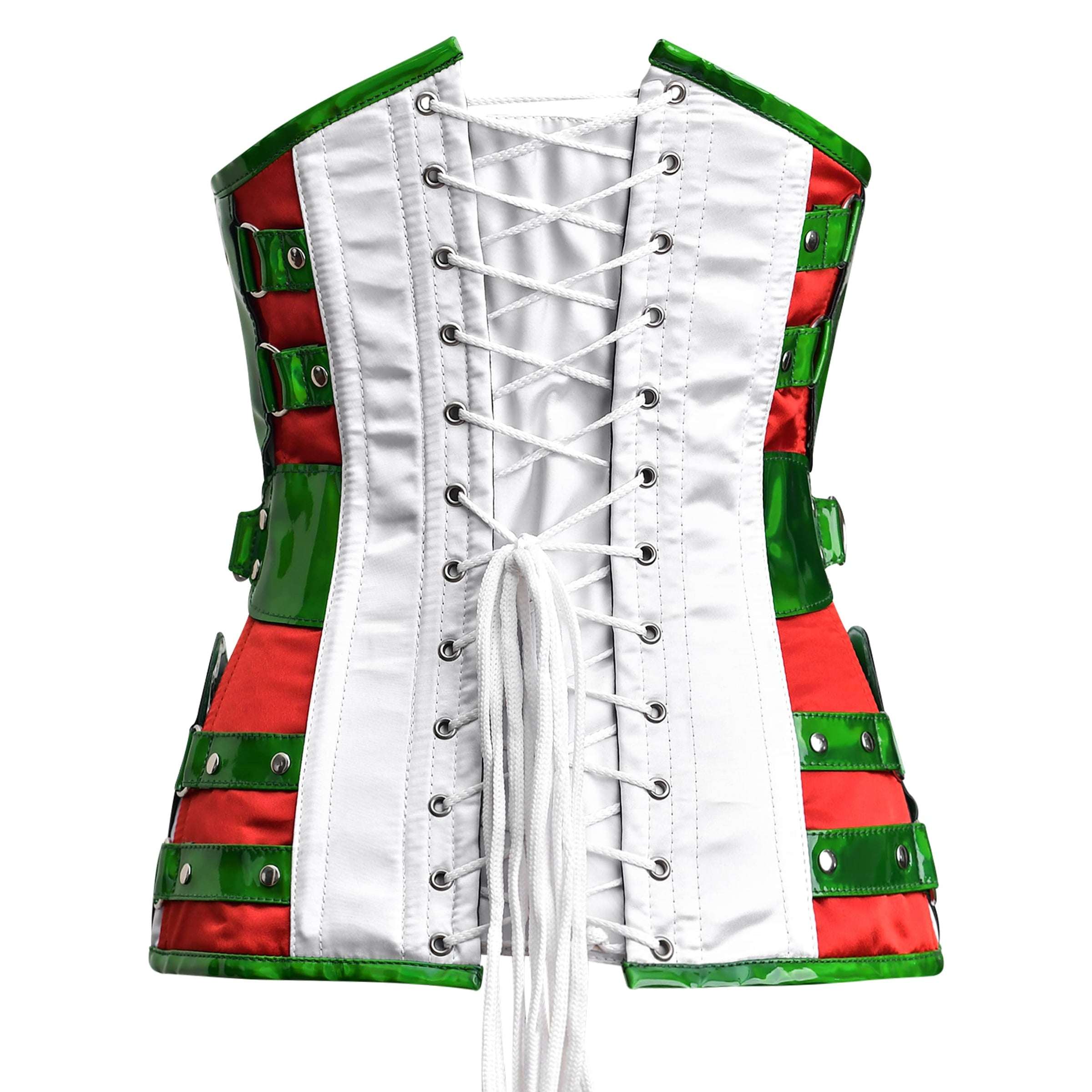 Multi Color Steampunk corset Top - Laced Corset