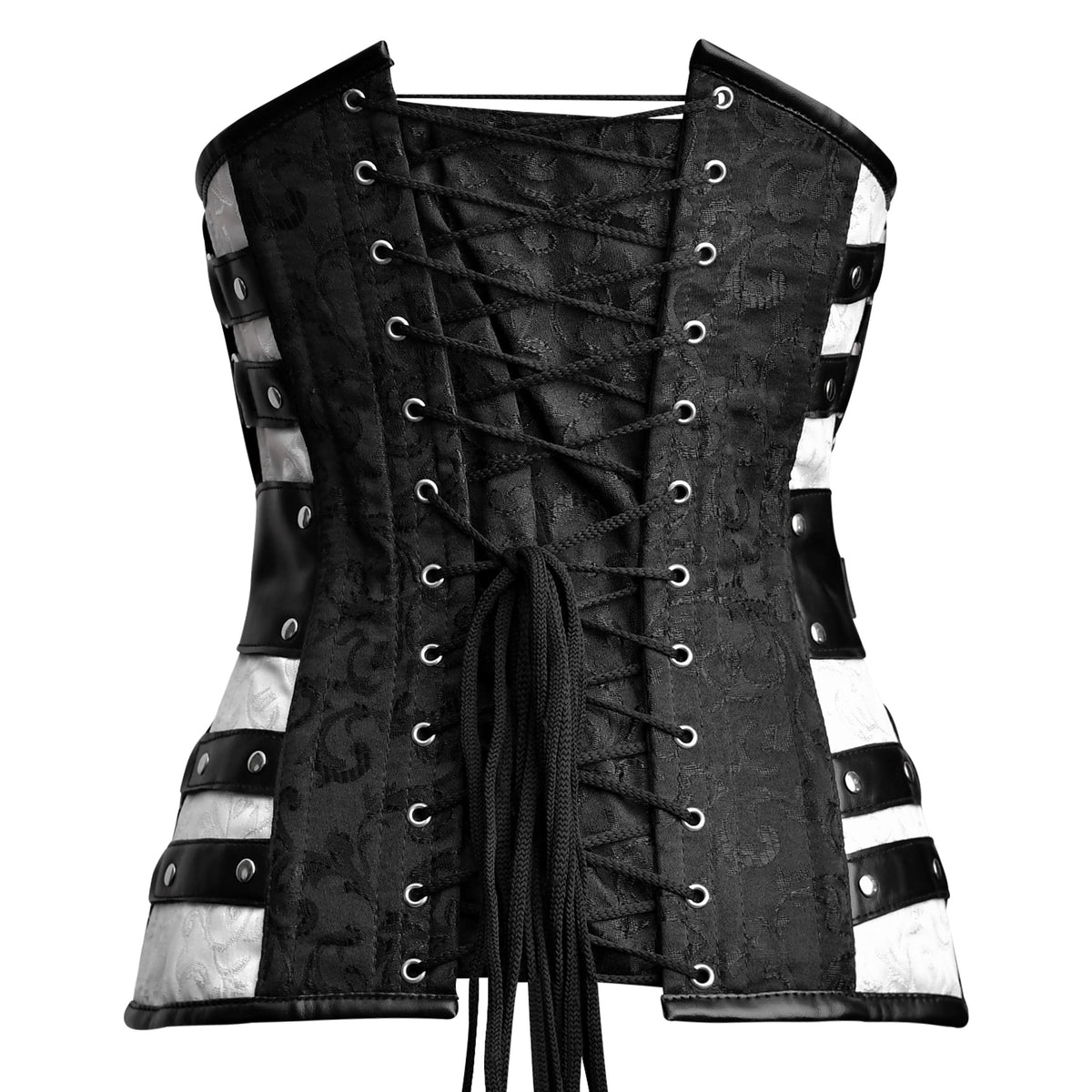 Black and white corset Top