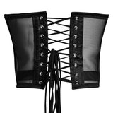 Black Mesh Corset Top