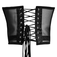 Black Mesh Corset Top