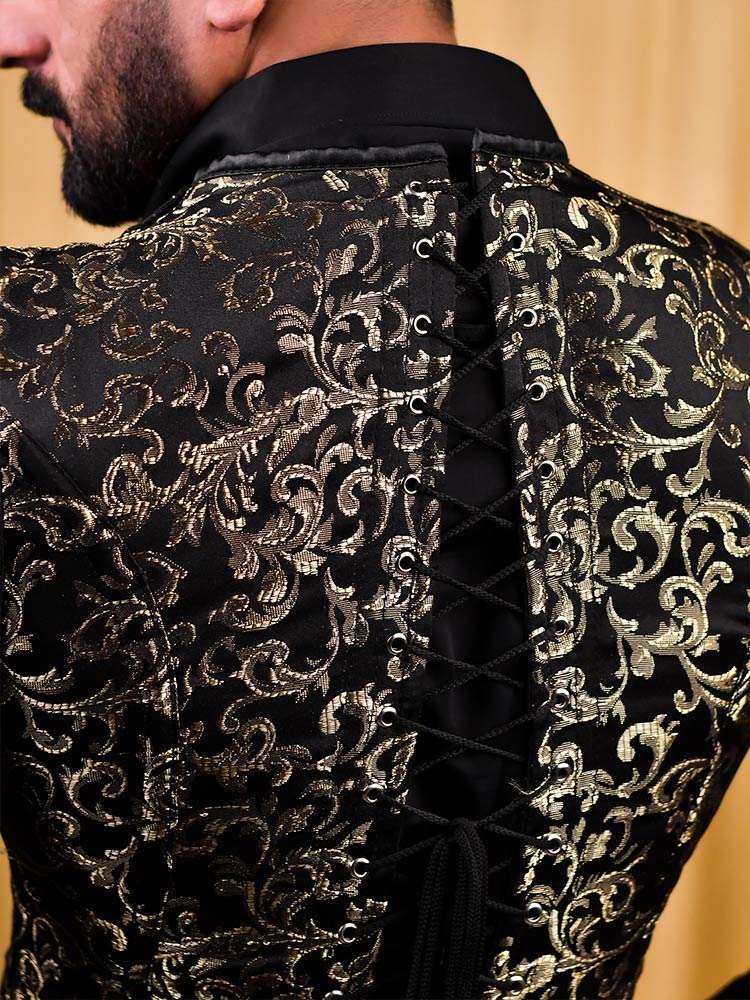 Male corset vests