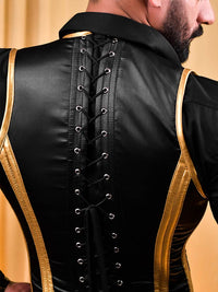 Male corset vest