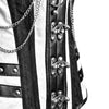 Black and white corset Top