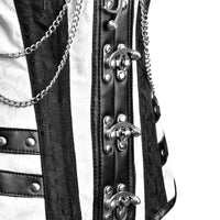Black and white corset Top