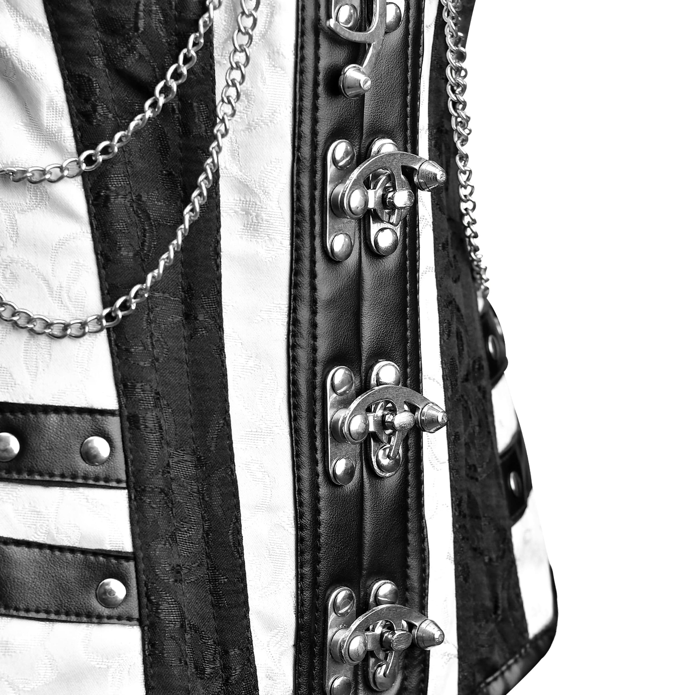 Black and white corset Top