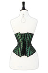 Green Lacemade corset - Mid bust
