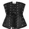 Black underbust corset -  Steel Boned  Lacing Corset