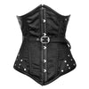 Black underbust corset -  Steel Boned  Lacing Corset