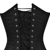Black Authentic Cotton  Over bust Training Corset