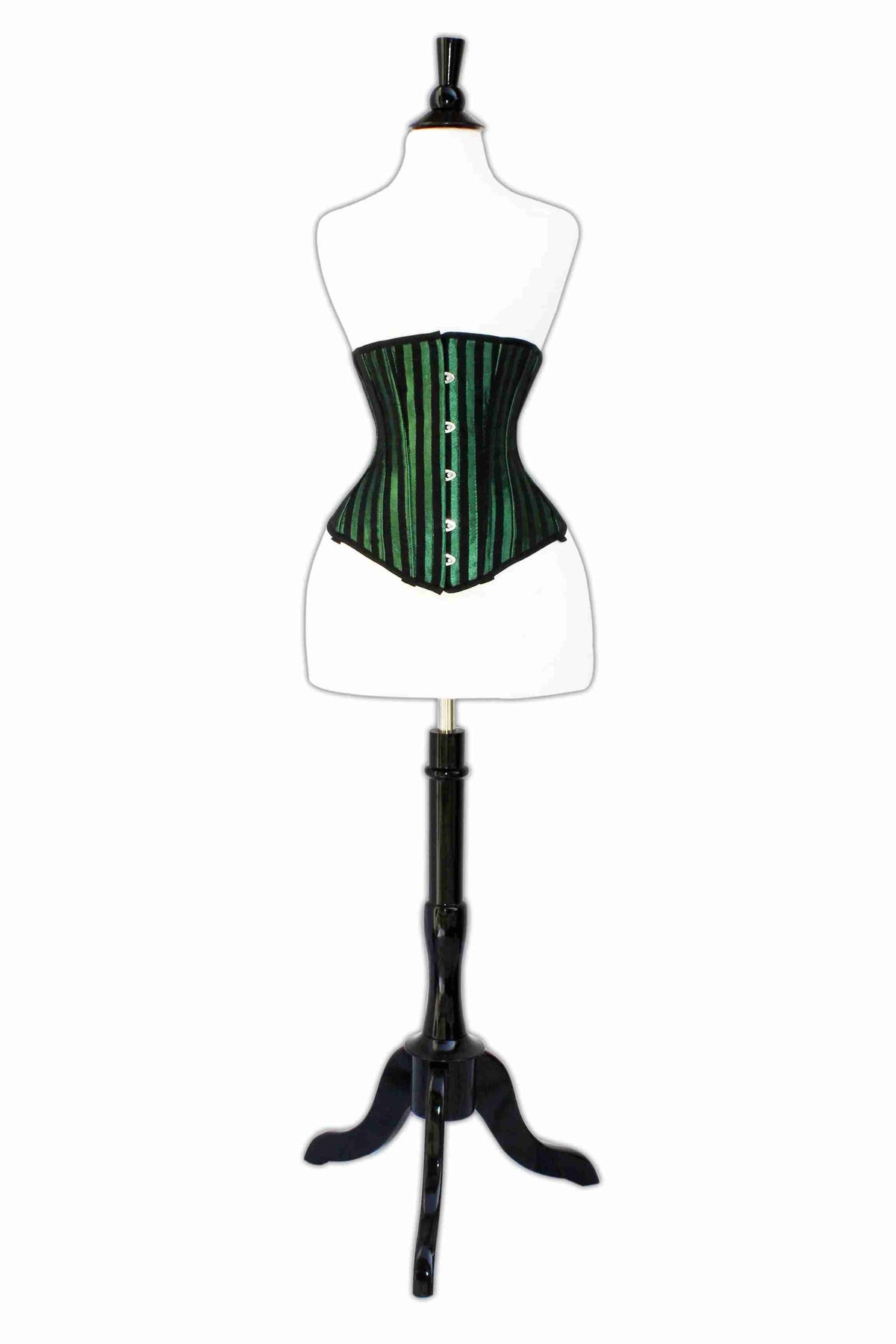 Mid bust Green Lacemade corset