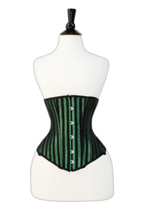 Green Lacemade corset - Mid bust