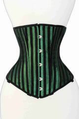 Mid bust Green Lacemade corset