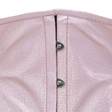 Short Torso Pink PVC corset top