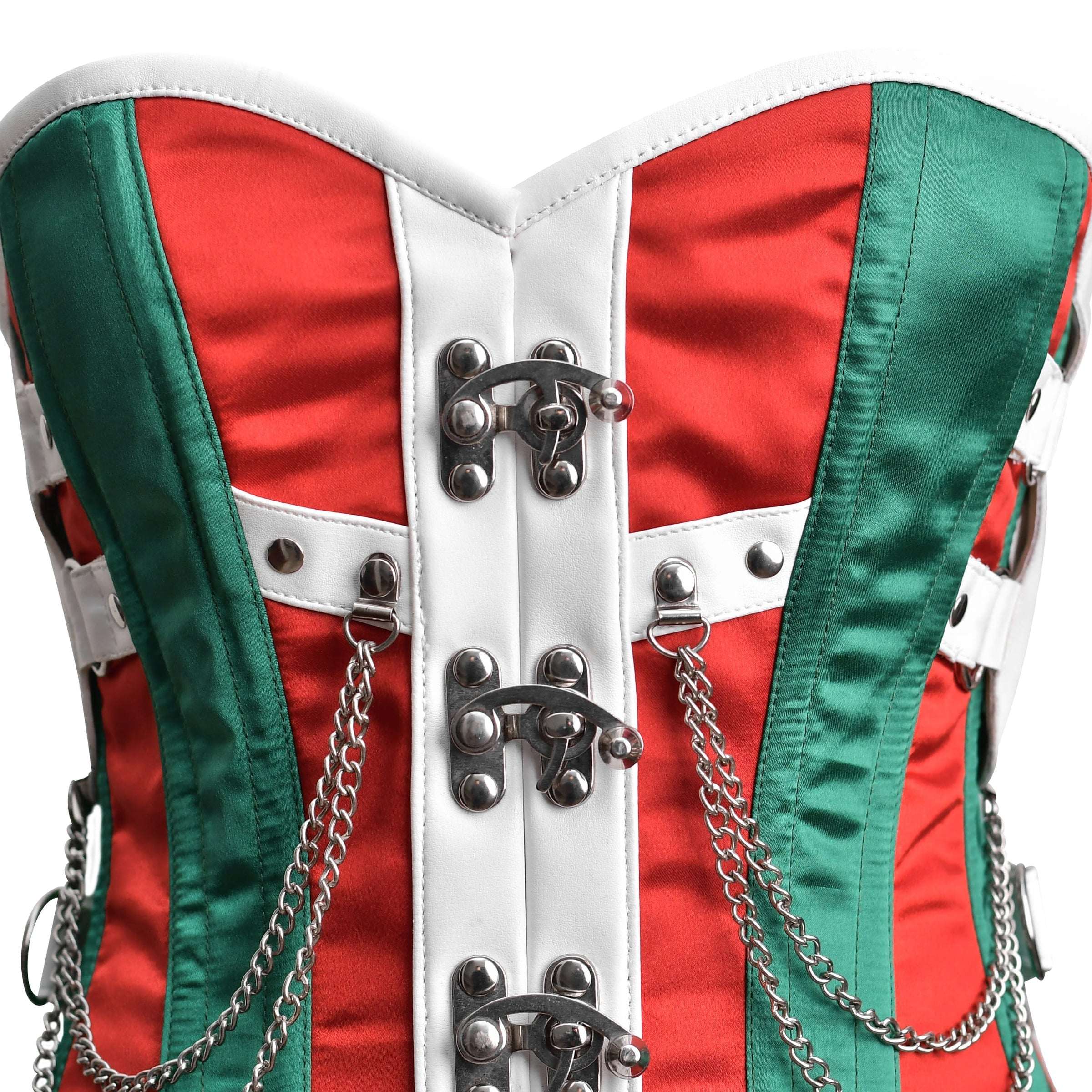 Multi Color Steampunk corset Top - Laced Corset