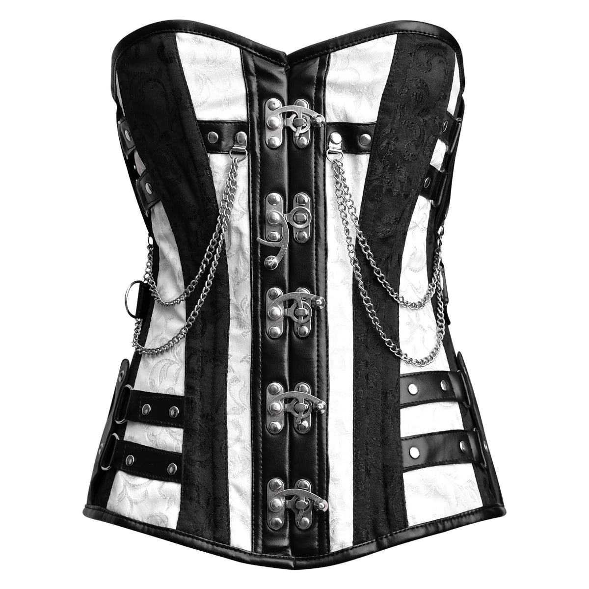 Black and white corset Top