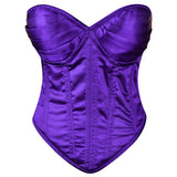 Purple Satin corset top