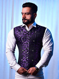 Men corset vest - Brocade Vest Corset