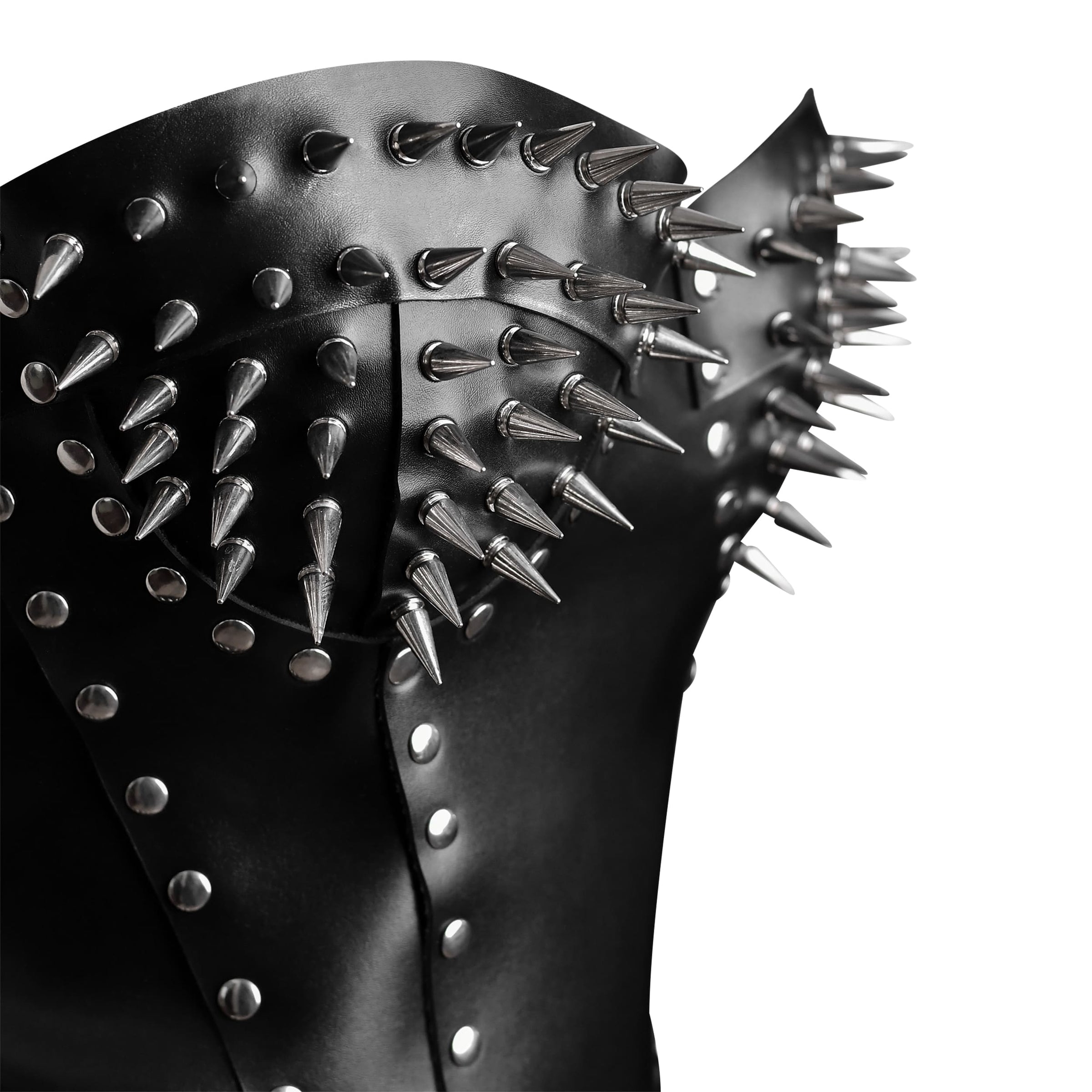 Black Leather  corset top 