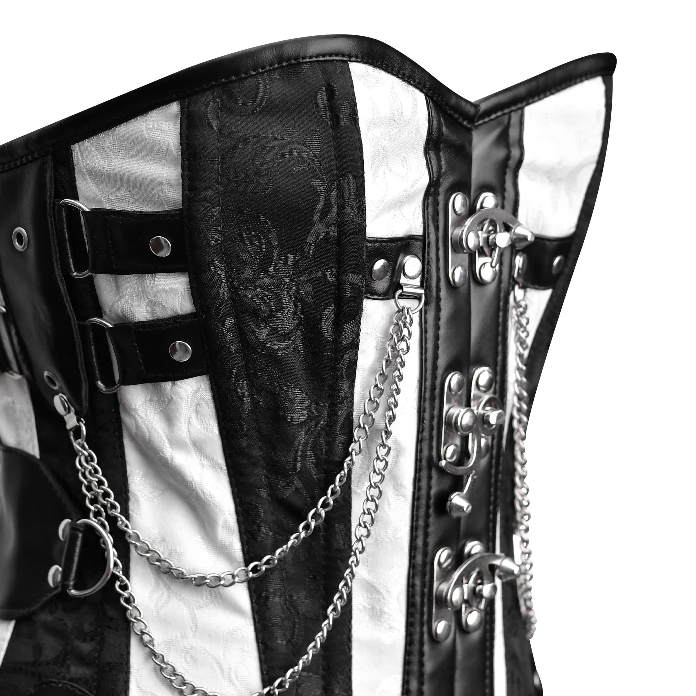 Black and white corset Top