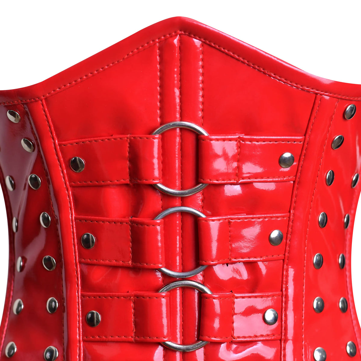 Red Patent Corset Top
