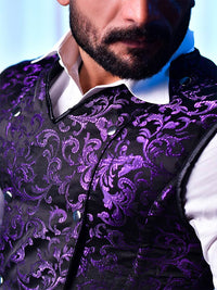 Men corset vest - Brocade Vest Corset