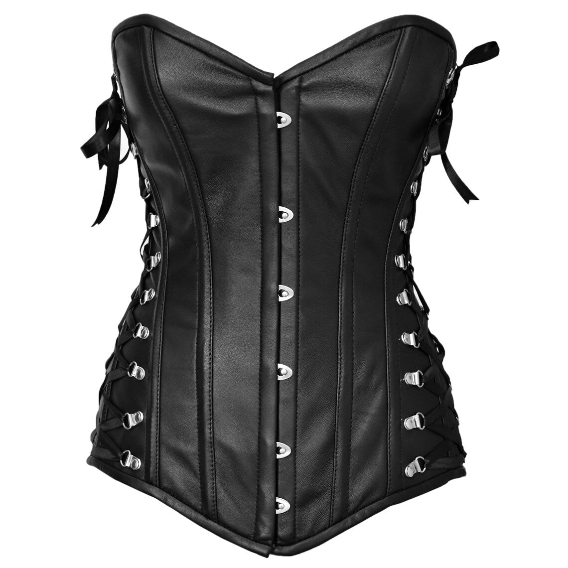 Black steampunk corset - Over The Bust Corset
