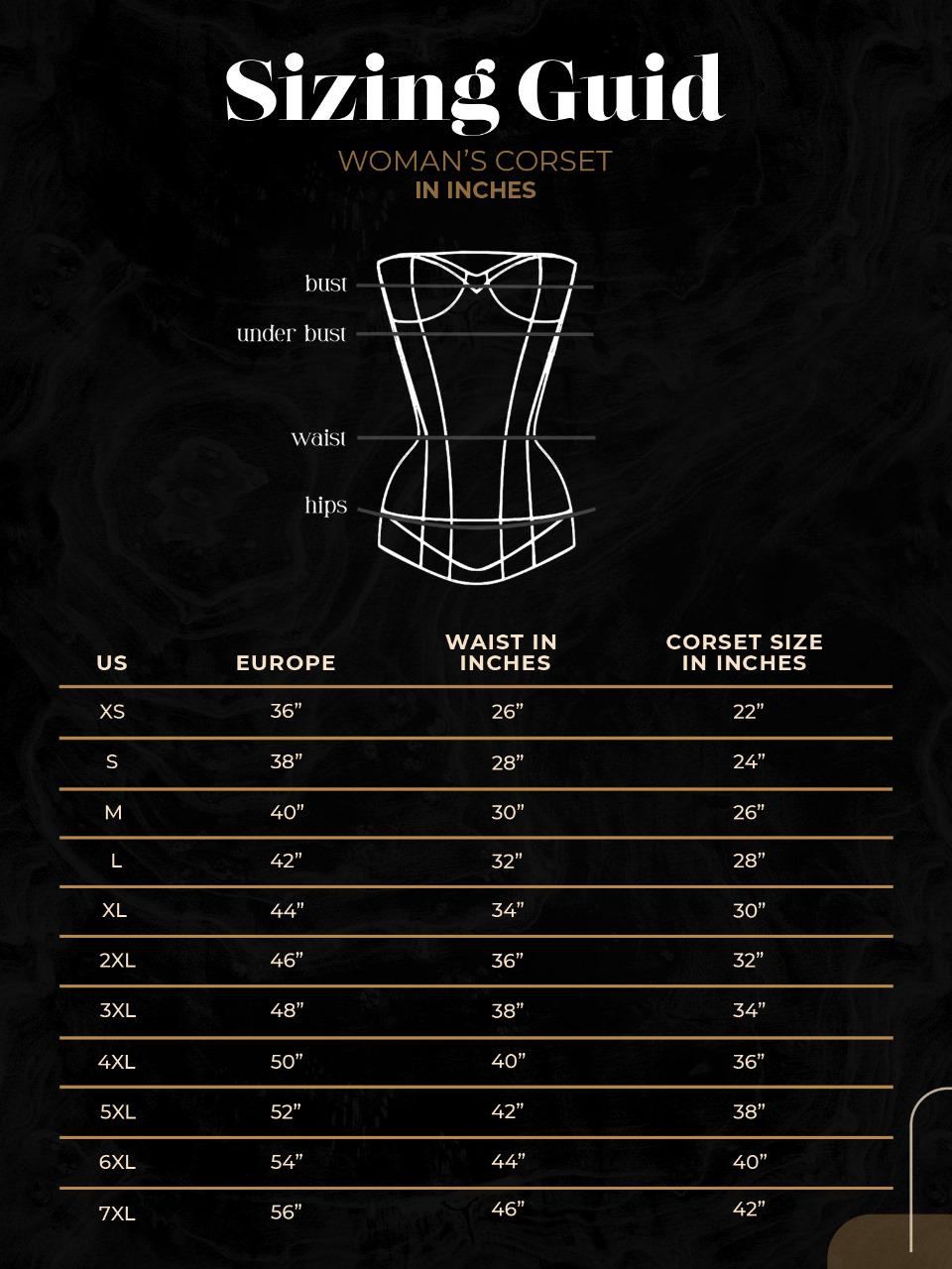 Steel boned overbust corset With Belt and Bag - Shapewear