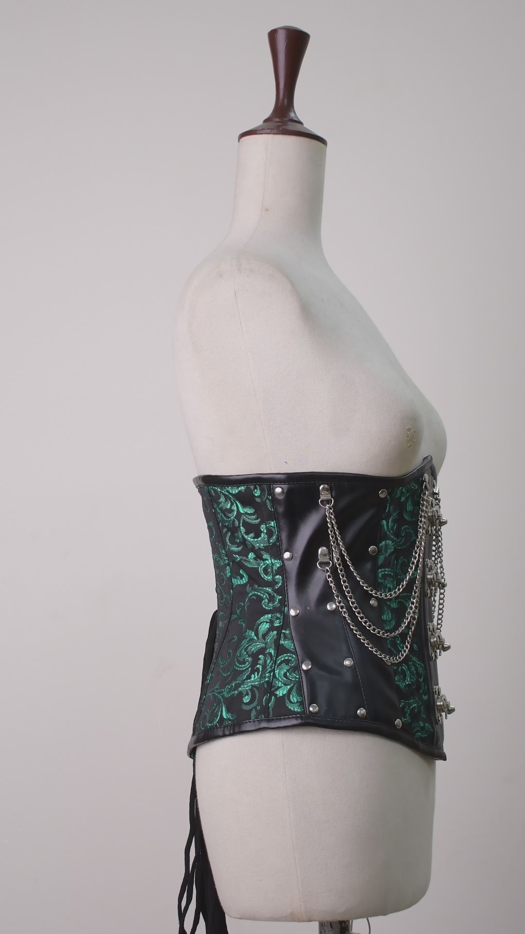 トップス SCULPTOR Corset Top Green Off the Shoulder Emerald Green Corset Top