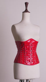 Red Corset Top - underbust Corset