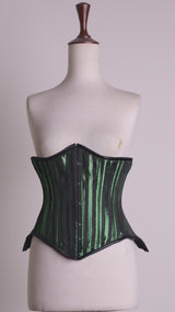 Mid bust Green Lacemade corset