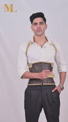 Men Underbust Corset With  Shoulder Harness