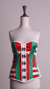 Multi Color satin corset top - Laced Corset