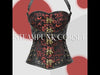 Red and black steampunk corset - Over the Bust Corset