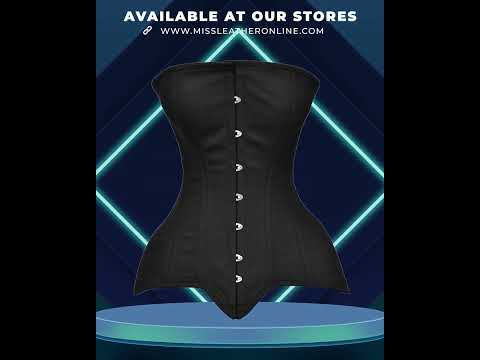 Black Authentic Cotton  Over bust Training Corset