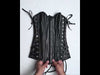 Black steampunk corset - Over The Bust Corset