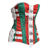 Multi Color Steampunk corset Top - Laced Corset