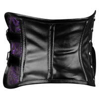 Purple Short torso corset Belt 