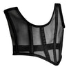 Black Mesh Corset Top