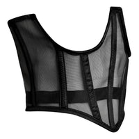 Black Mesh Corset Top