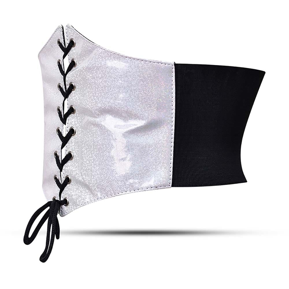 Silver corsets waist trainer - corset belt – Miss Leather Online