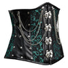 Steampunk Green Brocade Corset Top