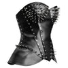 Black Leather  corset top 