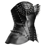 Black Leather  corset top 