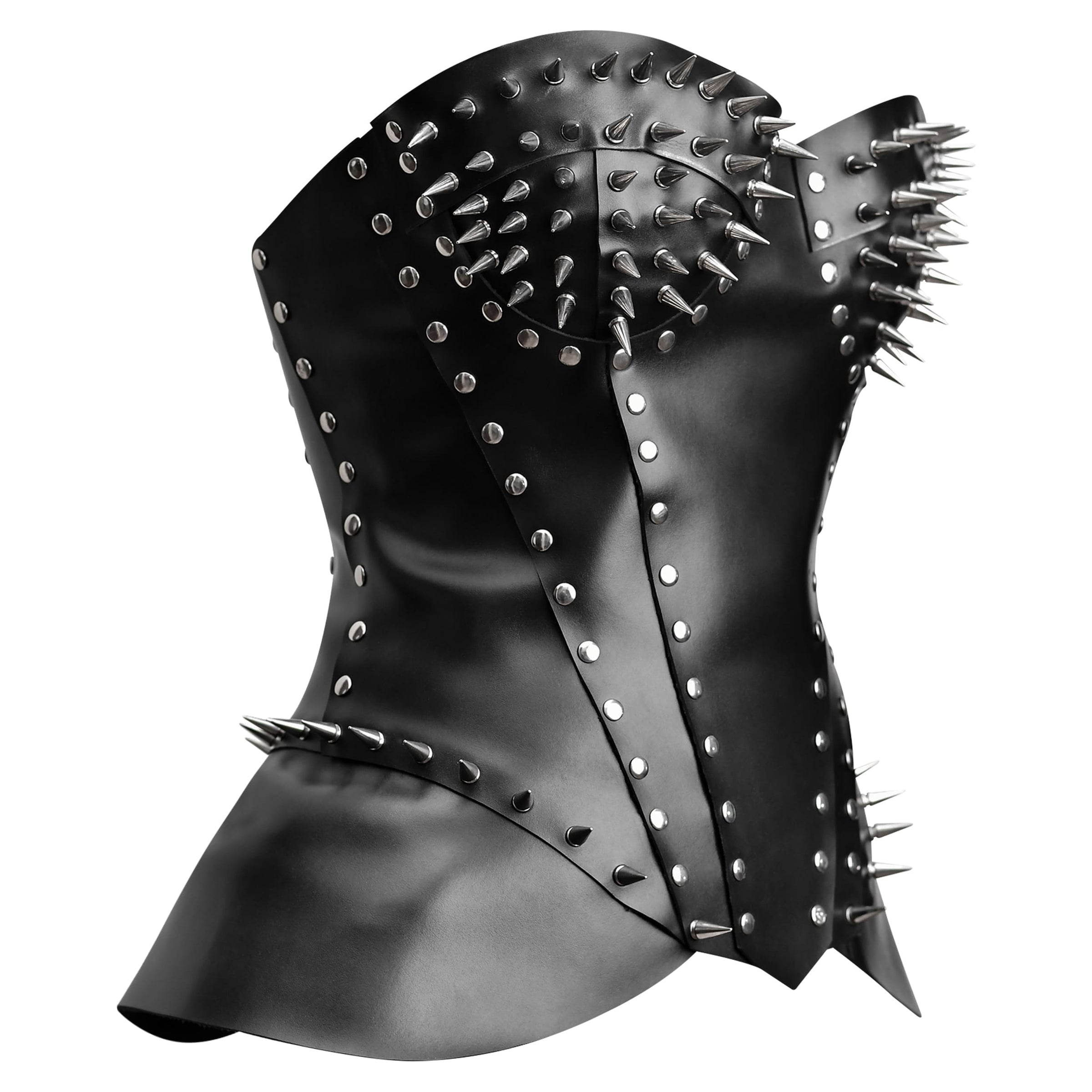 Black Leather  corset top 
