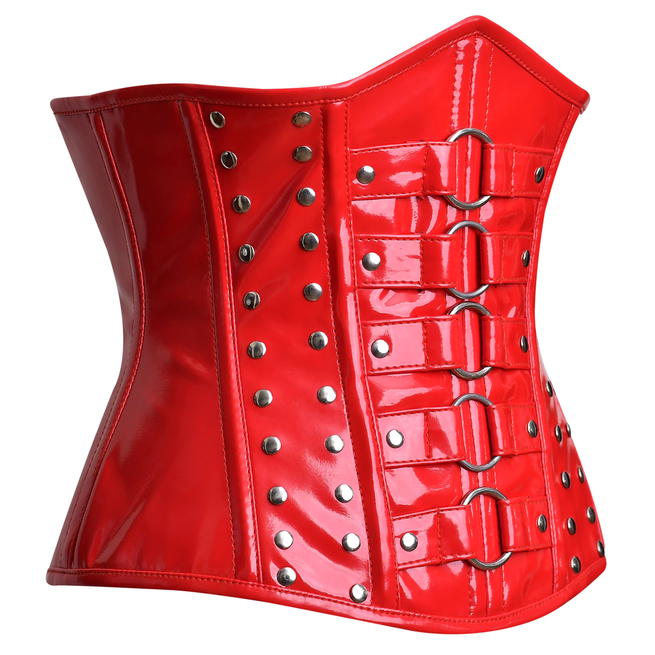 Red Corset Top - underbust Corset – Miss Leather Online
