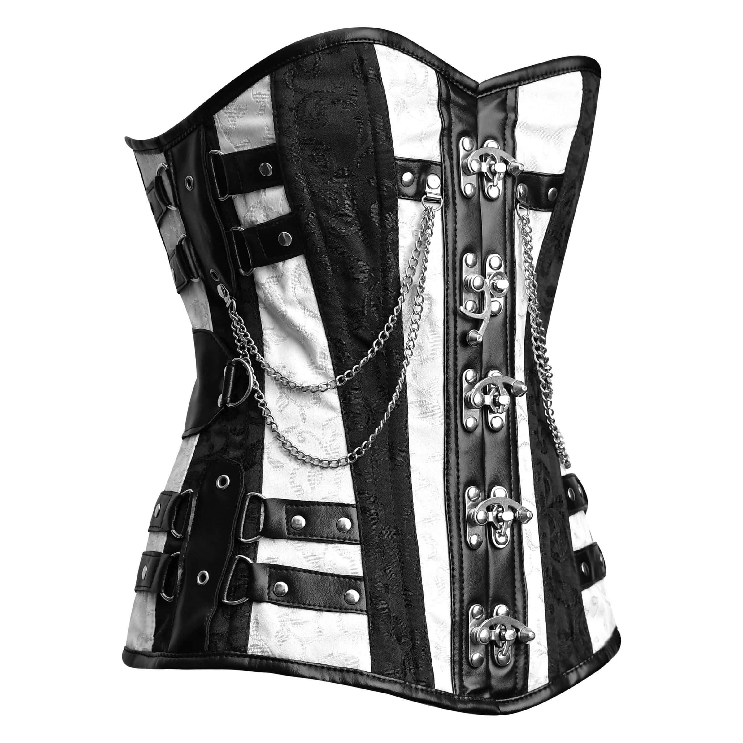 Black and white corset Top