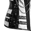 Black and white corset Top
