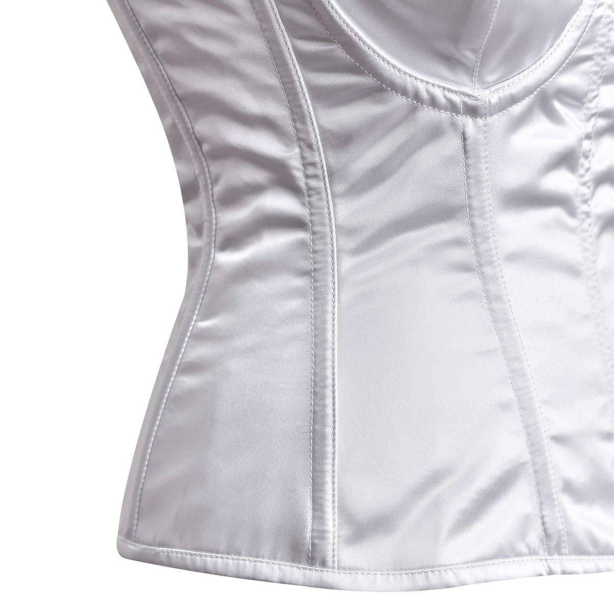 White Satin corset top