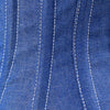 Blue Denim corset top - Under Bust Corset Front Zip