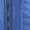 Denim lace up corset - Over the Bust Waist Trainer with Front Zipper
